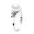Zoetwater Parel Ring 7-8 mm en 0020 Cts Diamond Jewellery White Gold
