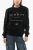 JOSOIN Over Sweatshirt met Contrasterende Print in Zwart