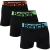 Bench Mannen Actie Logo Boxer Shorts (Verpakking van 3) (Zwart)
