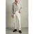Reiss Ls Dogtooth Check Blouson Jacket Soft Grey/white