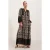 Geprinte V-hals Maxi-jurk