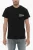 T-shirt met ronde hals van katoenen jersey met contrastprint in zwart