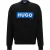 Hugo Heren Niero Box Logo Crew Neck Sweatshirt (Zwart)