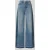 BA&SH wide leg jeans met franjeboord model ‘MISLAV’