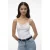 VERO MODA top met kant VMINGE wit