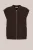 WE Fashion – Heren regular fit gebreid vest van wolmix – Regular fit – Donkerbruin –
