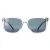 Prada PR18WS U430A9 grijs kristal blauwe zonnebril