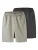 TWO SOON Broek  antraciet / kaki