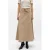 OBJECT gebreide maxi A-lijn spijkerrok – beige