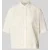 Jake*s Casual Blouse van mix van katoen en linnen met motiefstitching