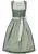 STOCKERPOINT Dirndl ‘Valentina’  navy / groen / pastelgroen