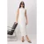 TRENDYOLMİLLA Dames Ecru Effen Maxi Mouwloos Bodycon Jurken