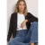 Openvallend vest met lange mouwen