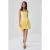 TRENDYOLMİLLA Dames Geel Effen Kort / Mini Mouwloos Skater Jurken