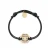 Philipp Plein Jewellery Armband ‘Frienship Hexagon’  goud / zwart