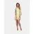 Mucho Gusto Jurk palau geel met groene paisley