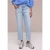 7/8 Mid Waist straight leg jeans in casual fit