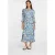 Rich & Royal Printed Midi Dress Arctic Blue