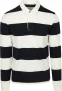 Steppin’ Out Rugby Polo Streep Navy Wit