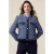 Oltre Tweed Jacket With Denim Details Blue