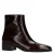 Manfield lakleren enkellaarzen – bruin