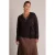 Yest Curve Plus Size gebreid vest – bruin