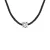 Ketting Diamond Solitaire 0030 Cts Black Nylon 925