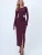 Trend Alaçatı Stili Jurk  wijnrood