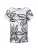 Goldner Shirt  antraciet / zwart / wit