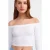 Dames Off-shoulder Crop Blouse