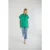 Oversized Korte Mouwen Poplin Overhemd met Knopen