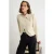 TRENDYOLMİLLA Dames Beige Gestreept Lang Regular fit Blazers