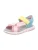 SUPERFIT Sandalen ‘PEBBLES’  lichtblauw / geel / grijs / rosa
