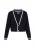 DreiMaster Maritim Gebreid vest  navy / wit