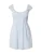 HOLLISTER Blousejurk  lichtblauw / wit