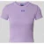 Hugo Blue slim fit t-shirt van katoenmix model ‘Baby Tee’