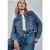 Street One Dames Jasje in jeanslook in Blauw