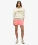 Essential Garment-dye Short met Logo Cream