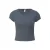 Dames T-shirt met ronde hals van gewafeld piquéjersey QS