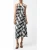 French Connection Ariette Lin Blend Crosso Midi Black/cream