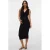 MAMALICIOUS zwangerschaps midi rok rib gebreid zwart