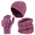Heat Holders dameshoed, nekwarmer handschoenen set – Roos