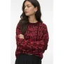 VERO MODA trui donkerrood gebreid