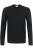 HAKRO 278 Longsleeve zwart, Effen