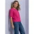 T-shirt met korte mouwen en ronde hals in effen kleur
