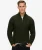 Vintage Jacob Kabeltrui met Halve Rits Groen