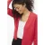 VILA vest gebreid koraalrood