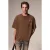 Oversized T-shirt met ronde hals en print