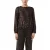 comma – female – Blouse met pailletten en elastische manchetten