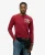 Superdry Mannen Vintage Athletic Long Sleeve Top Rood